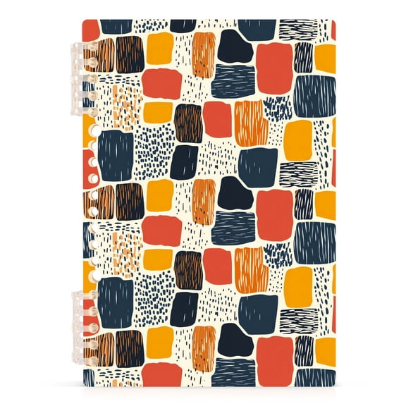 Line Block Doodle Notebooks 1-subject Journal 60 Sheets A5 College Ruled Paper Detachable Ring 8.3"x5.7"