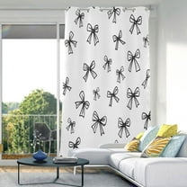Line Bows Blackout Curtains 84"x52" Thermal Insulated Curtain 1 Panel