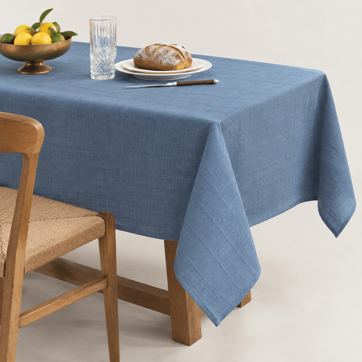 Line Checkered Table Cloth 55x102 Inches Tablecloth Blue - Walmart.com