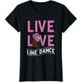 thumbnail image 1 of Line Dance Live Country Western Cowboy Hat Line Dance Boots T-Shirt, 1 of 3