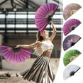 thumbnail image 1 of Line Dance Popping Fan Popping Fans for Line Dancing Folding Fans Handheld Fans for Line Dancing Folding Fan Handheld Dance Fan PVC Colorful Fan Reflective Fabric Folding Fan, 1 of 7