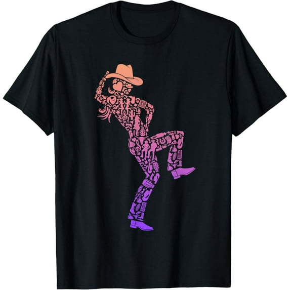 Line Dancing Country-Western Dance Women Girls Line Dancer T-Shirt