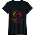 thumbnail image 1 of Line Dancing Makes My Heart Happy Line Dance T-Shirt, 1 of 7