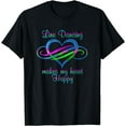 thumbnail image 1 of Line Dancing Makes My Heart Happy T-Shirt, 1 of 3