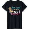 thumbnail image 1 of Line Dancing Western Just A Girl Who Loves Line Dancing T-Shirt, 1 of 3
