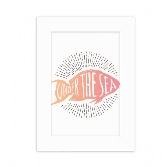 Line Deep-sea Fish Mystery Desktop Photo Frame Picture Display Decoration Art Painting