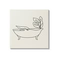 thumbnail image 1 of Line Doodle Bath Botanical Botanical & Floral Graphic Art Gallery Wrapped Canvas Print Wall Art, 1 of 7