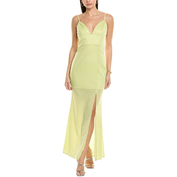 Line & Dot womens  Sequin Maxi Dress, s, Green