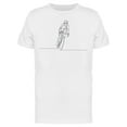 thumbnail image 1 of Line Draw Cyclist Athlete T-Shirt Men -Image by Shutterstock, Male 3X-Large, 1 of 2