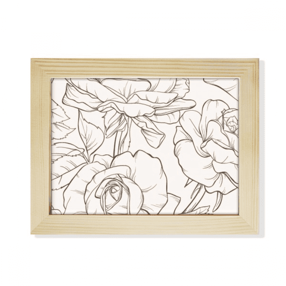 Line Drawing Drawing Art Desktop Photo Frame Picture Art Decoration Painting 6x8 inch
