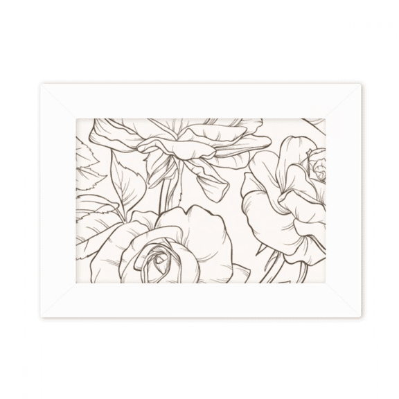 Line Drawing Drawing Art Photo Mount Frame Picture Art Painting Desktop 5x7 inch