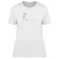 thumbnail image 1 of Line Drawing Happy Female Player T-Shirt Women -Image by Shutterstock, Female x-Large, 1 of 2