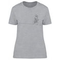 thumbnail image 1 of Line Drawing Of Agile Cyclist T-Shirt Women -Image by Shutterstock, Female XX-Large, 1 of 2