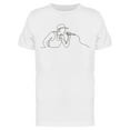 thumbnail image 1 of Line Drawing Of Singer  T-Shirt Men -Image by Shutterstock, Male x-Large, 1 of 2