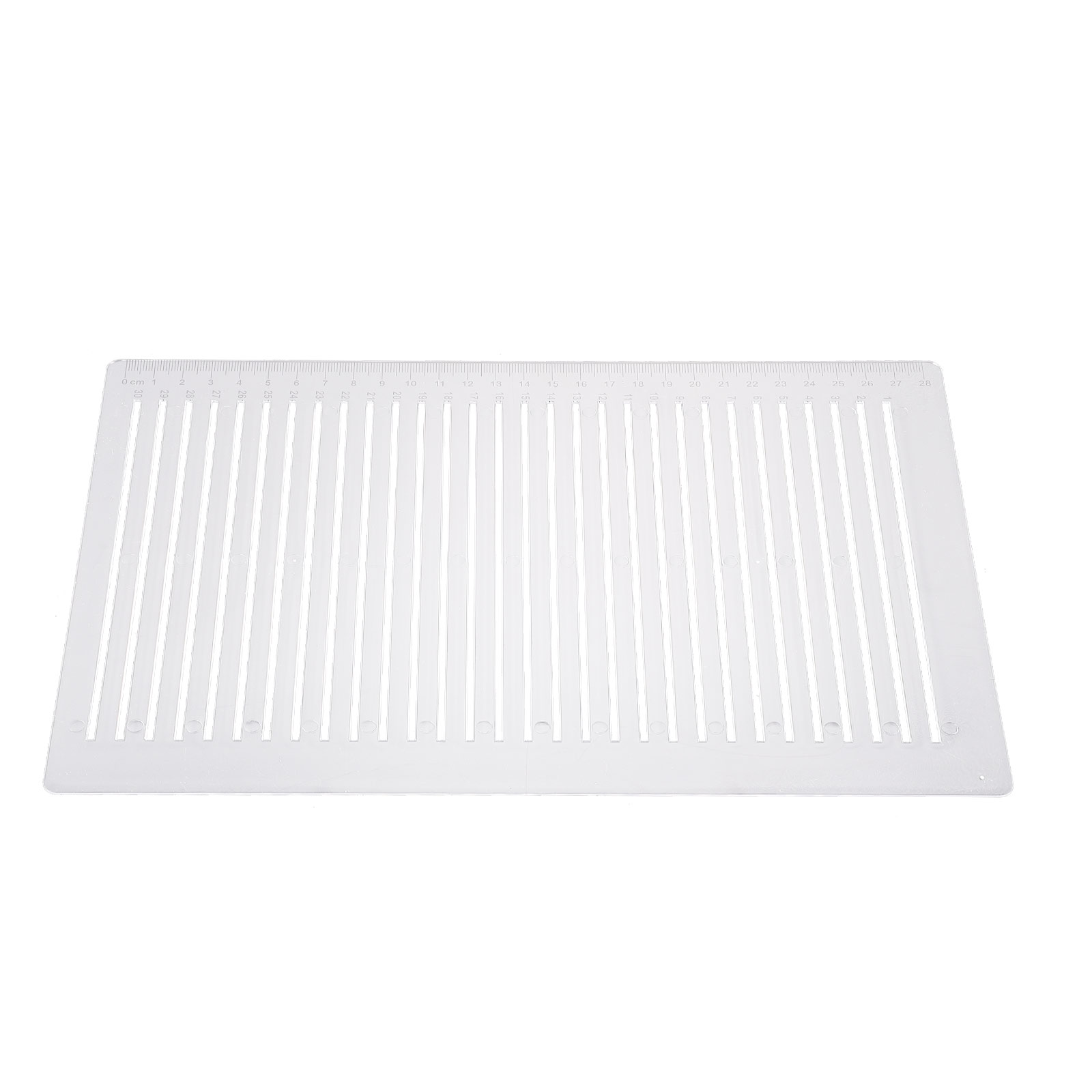 Line Drawing Ruler Clear Measuring Rulers for Students Plastic with Inches and Centimeters Metal