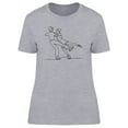 thumbnail image 1 of Line Drawing Skating Couple T-Shirt Women -Image by Shutterstock, Female Small, 1 of 2