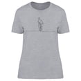 thumbnail image 1 of Line Drawing Young Agile Cyclist T-Shirt Women -Image by Shutterstock, Female XX-Large, 1 of 2