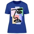 thumbnail image 1 of Line Face Over Colors T-Shirt Women -Image by Shutterstock, Female XX-Large, 1 of 2