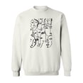 thumbnail image 1 of Line Faces Sweatshirt Men -Image by Shutterstock, Male Large, 1 of 4
