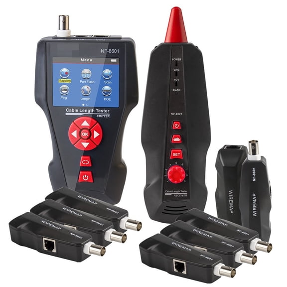 Line Finder Line Tracker POE PING Tester Measure Cable Length With 8pcs Remote ,Fast Responses