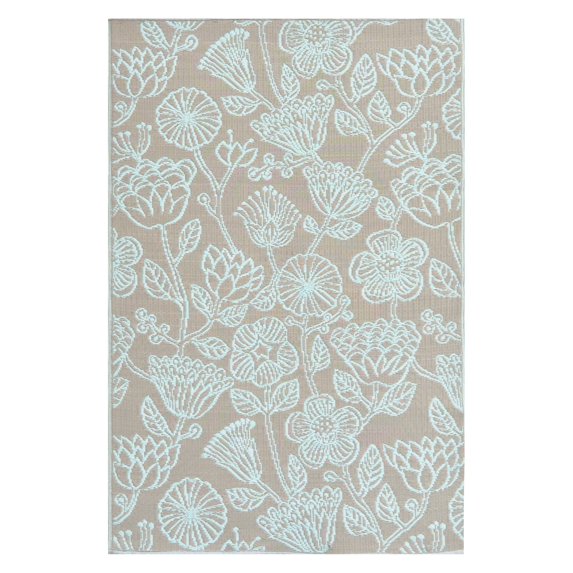 Line Flower Cool Aqua