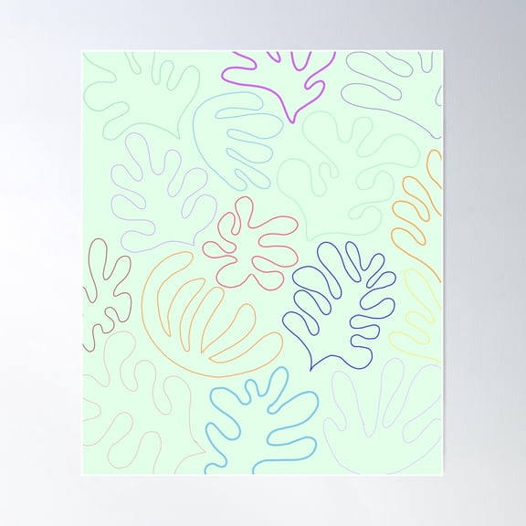 Line Forms Poster Wall Art, Modern Wall Decor For Living Room Bedroom, 8x12 UNFRAMED