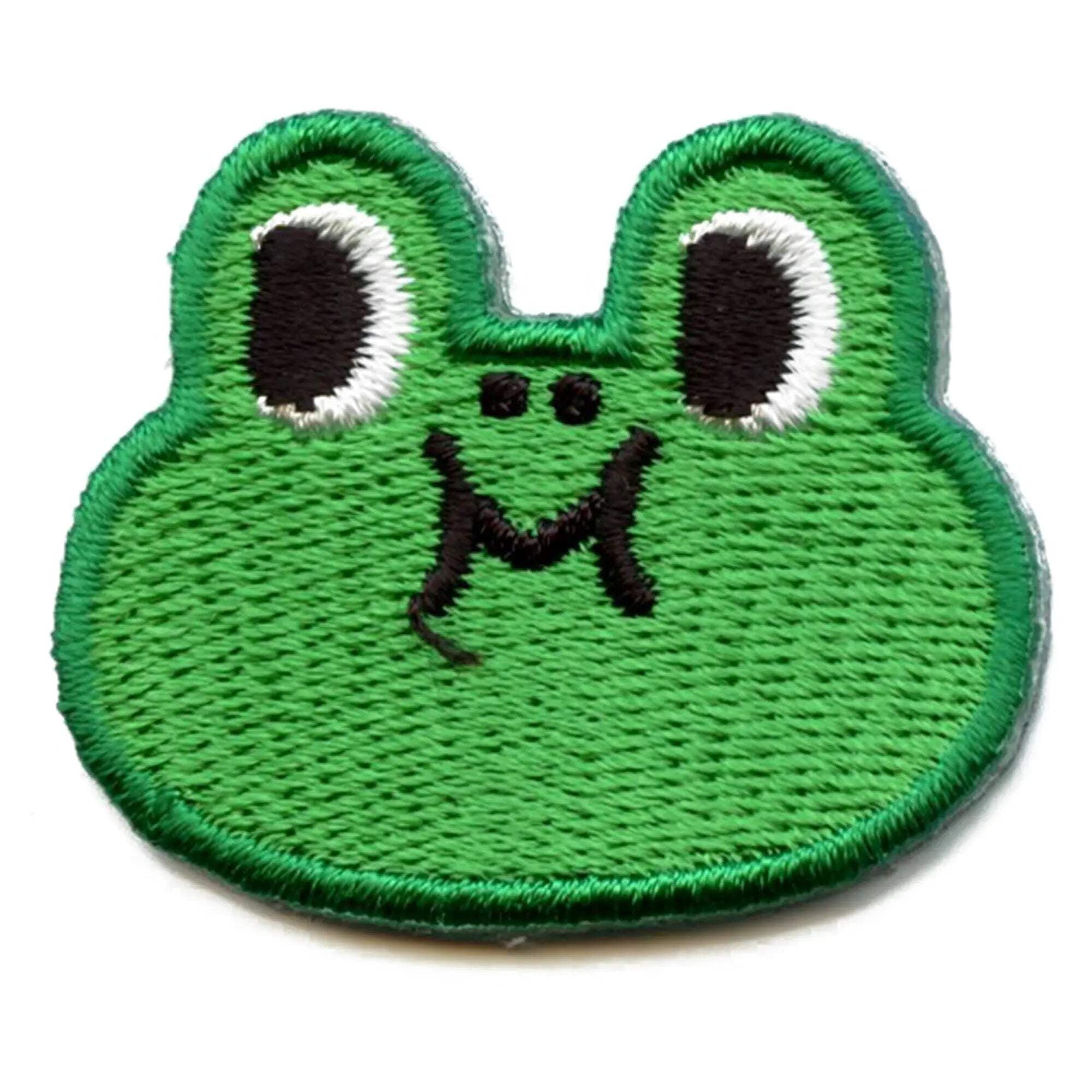 Set Of 2 Frog Iron/ Sew On Full Embroidered Patch Appliqu&eacute;s Badge