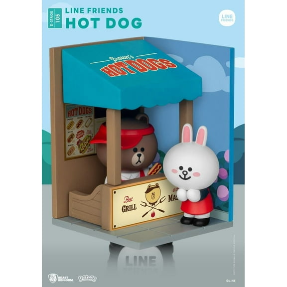 Beast Kingdom DS-105 Line Friends Hot Dog Figure