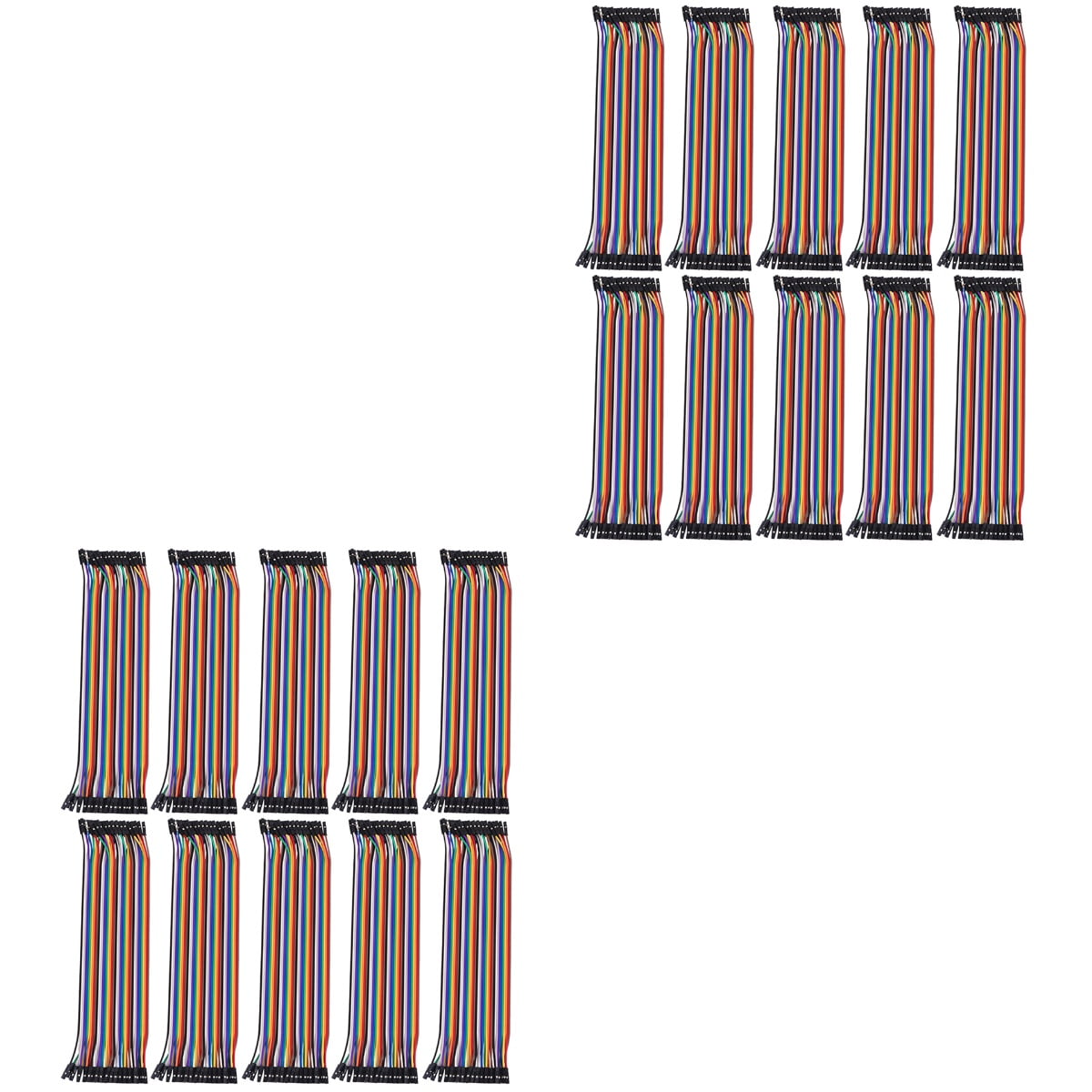 Line Jumper Cable Breadboard Prototyping Solder Circuits Wire Female 20 PCS