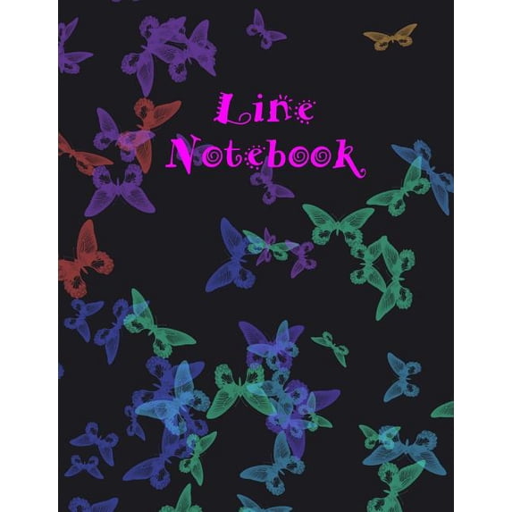 Line Notebook: Extra Large 8.5x11 inches, Over 100 Line Pages ...