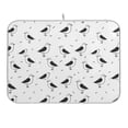 thumbnail image 1 of Line Seagull Bird Dish Drying Mat 18x24 Absorbent Microfiber Draining Rack Pad for Kitchen Counter Sink, 1 of 8