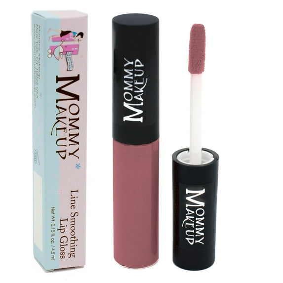 Line Smoothing Lip Gloss with Brown Algae & Golden Seaweed - Glossy, Moisturizing, High Shine, Paraben Free Lipgloss in Berry Chic (A Berry Mauve) by Mommy Makeup