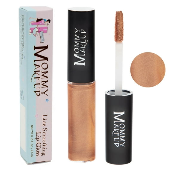 Line Smoothing Lip Gloss with Brown Algae & Golden Seaweed - Glossy, Moisturizing, High Shine, Paraben Free Lipgloss in Bit of Honey (A Glistening Honeyed Butterscotch) by Mommy Makeup