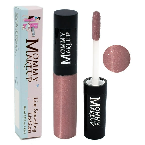 Line Smoothing Lip Gloss with Brown Algae & Golden Seaweed - Glossy, Moisturizing, High Shine, Paraben Free Lipgloss in Model Mauve (A Glistening Mauve Pink) by Mommy Makeup