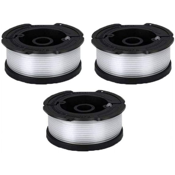 Line String Trimmer Replacement Spool, 30ft 0.065" Autofeed Replacement Spools Compatible with Black+Decker String Trimmers (3-Line Spool)