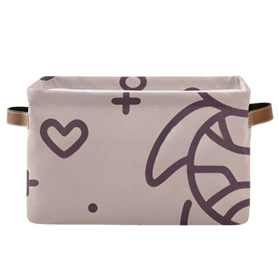 Line Turtle Wave Storage Bins Baskets With Handles Storage Box Clothes Organizer Organization Toys