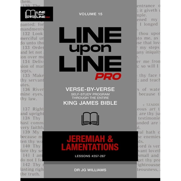 Line Upon Line Pro - Old Testament Jeremiah & Lamentations: Vol 15 - Line Upon Line PRO Bible Study Series, Book 15, (Paperback)