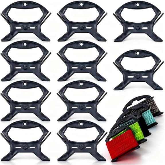 Line Winder Rope Paracord Winder Organizer Rope Spool Para Cord Roller and Organizer Paracord Spool Tool for Fishing Line Twine Extension Wrap Cable Storage Reel Tangle-Free String Holder Kinks 10Pcs