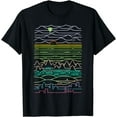 thumbnail image 1 of Line art Minimalist Design Linear landscape T-Shirt, 1 of 3