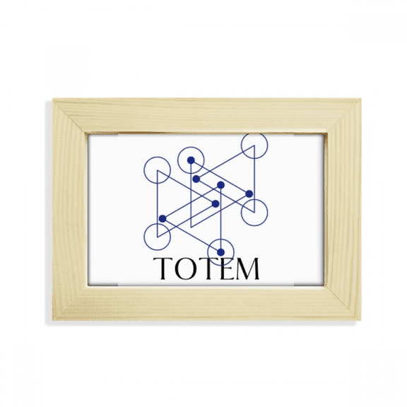 Line-point Geometric Triangular Desktop Decorate Photo Frame Picture Art Painting 5x7 inch