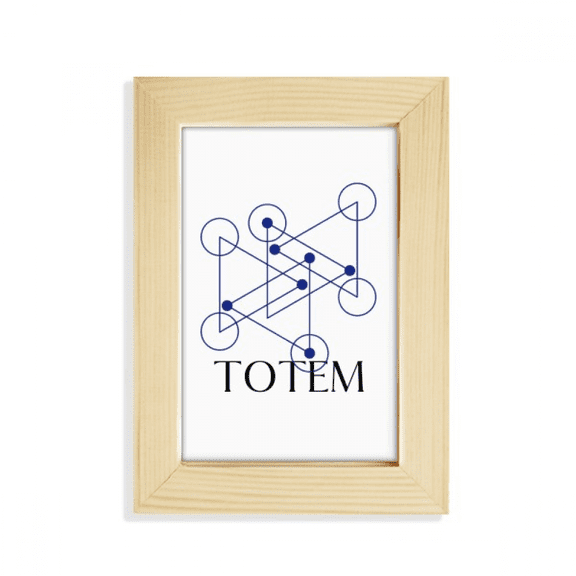Line-point Geometric Triangular Desktop Display Photo Frame Picture Art Painting 5x7 inch