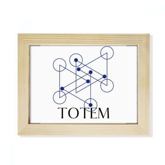 Line-point Geometric Triangular Desktop Photo Frame Picture Art Decoration Painting 6x8 inch