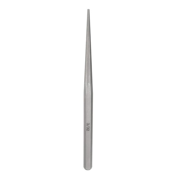 Line-up Punch 3/32"x8" Round Tip Non-marring Roll Pin Cylindrical Alignment Punches for Watch Repair Jewelry Machinery Maintenance