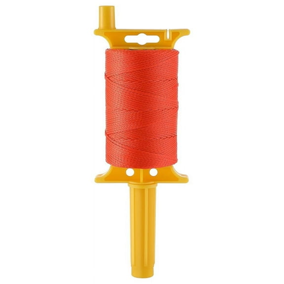 Line with Handle, Twisted 540 FT 18 Reloadable Line Reel, Braided Nylon String for Gardening or Masonry Tools