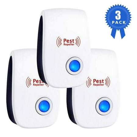 LineYDI 3Pcs Ultrasonic Pest Repeller Electronic for Bugs Insects Spiders