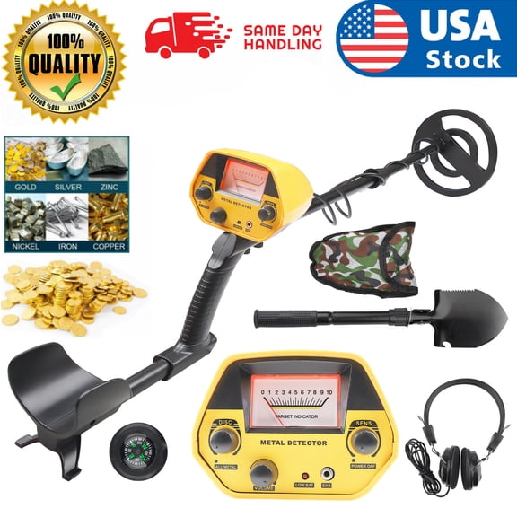 LineYDI LCD Display Underground Metal Detector Gold Digger Hunter Deep Sensitive Coil