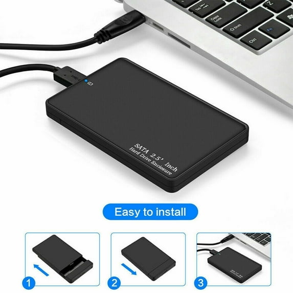 LineYDI LOT 20x 2.5" SATA USB 3.0 Hard Drive Disk HDD SSD Enclosure External Laptop Case,1 Pack