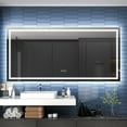 thumbnail image 1 of Linea 84 LED Heated Bathroom Mirror Anti Fog Dimmable 40" Tempered Glass, 1 of 5