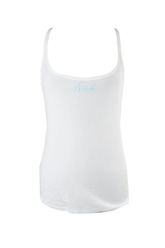 Ivory Lace Inset Racerback Bride Tank M