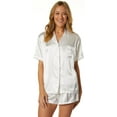 thumbnail image 1 of Linea Donatella Womens Bride Embroidered 2-Pieces Pajama Set;Large, 1 of 2